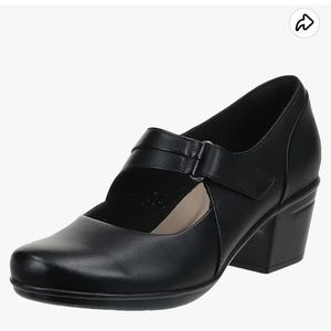 Women's Black Clarks Sz 7 Dress Shoes